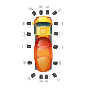 Sistema de sensor de estacionamiento automático de 16 sensores con cámara de respaldo de marcha atrás Pantalla digital Sistema de monitoreo de conducción de seguridad - Product Image 2