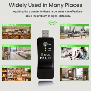 PIXLINK 2,4 GHz <span class=keywords><strong>Wireless</strong></span> USB Universal 300 Mbit/s Wifi Adapter RJ-45 Port Ethernet Netzwerk Bridge Repeater Extender für Smart TV