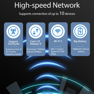Мобильный роутер Karbor MF835 4G LTE с аккумулятором 2100 мАч, слотом для SIM-карты, поддержкой eSIM, VoIP и VPN, встроенными антеннами - Product Image 6
