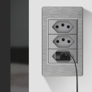 巴西PC拉丝开关和插座电插头插座双usb-c壁式插座 - Product Image 4