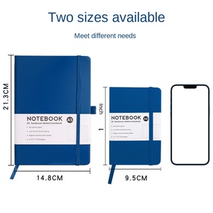 Cross-Border Especial A5 Strap Notebook Negócios Simples Design Cor Sólida A6 Logotipo Imprimível Couro Atacado Portátil Notepad