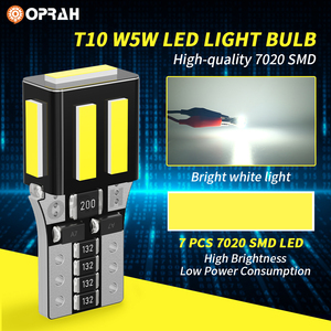 Oprah การสร้างสรรค์สีสูง W5w ไฟ LED T10-7020-7 หลอดไฟ LED T10 อุปกรณ์เสริม 194 168 Led T10 12v - Product Image 2