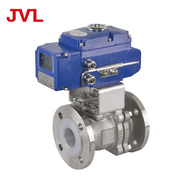 JL900-D6 Exquisite craftsmanship fluorine lined electrical butterfly valve