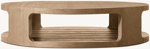 乡村现代手工室内客厅沙发侧高端圆木茶几 - Product Image 4