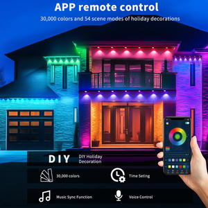 LED dekorative Lichterkette IP67 Wasserdichte Außen leuchten APP Fernbedienung Kunststoff Musik synchron isation für Weihnachten DIY - Product Image 2