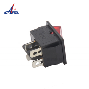 RS404 6A 250 V mini 3 yollu kırmızı ışık güç aracı on/off anahtarı KAYNAK MAKINESİ rocker anahtarı t85 - Product Image 2