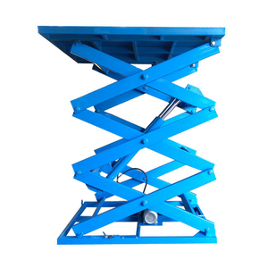 Nuevo elevador de carga hidráulico eléctrico, elevador de tijera fijo de carga grande para Taller de fábrica, almacén, carga minorista, descarga - Product Image 1