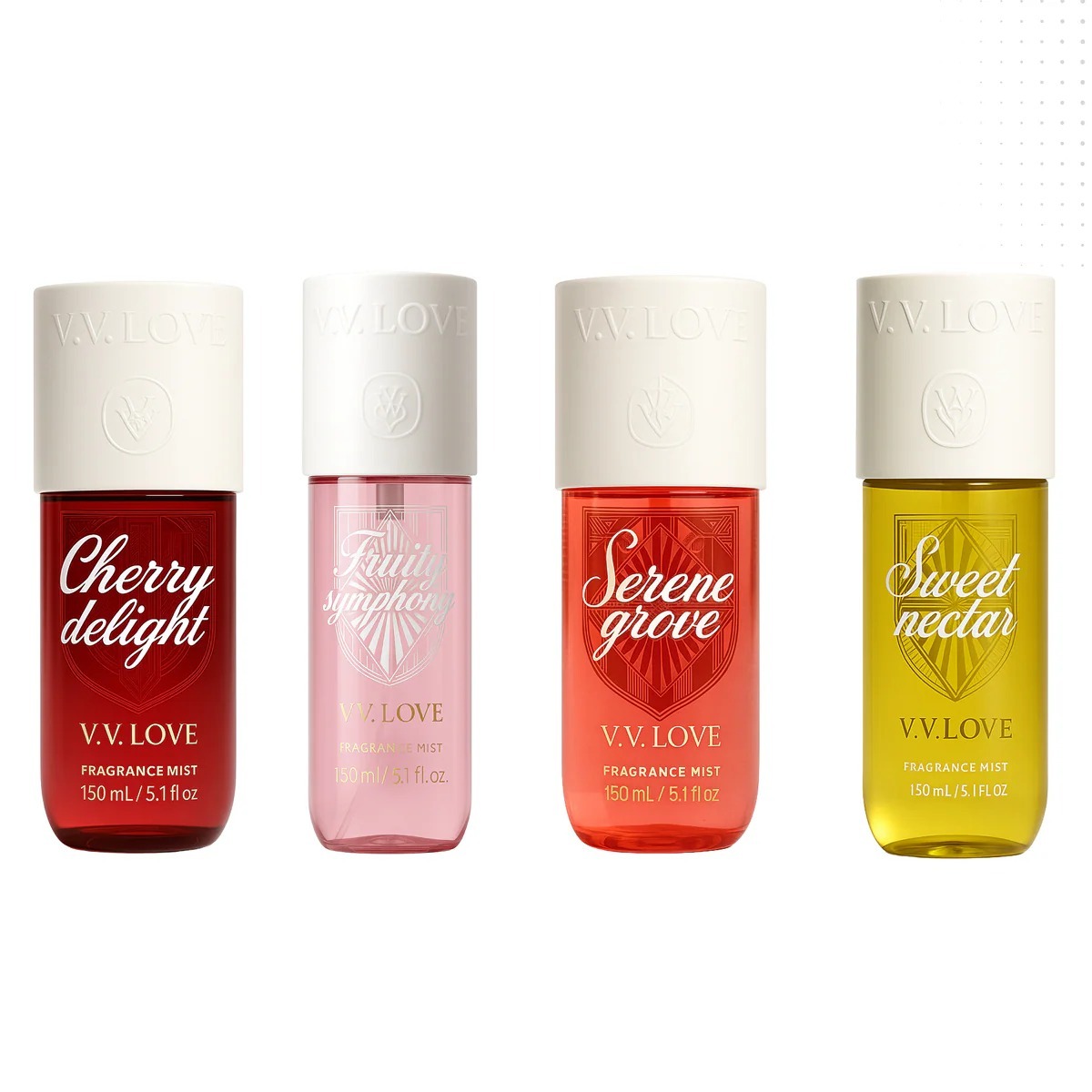 Cerise Douce, Goyave Tropicale, Prune Ambrée et Nectar de Miel Doux.