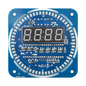 DIY DS1302 Digitale LED-Röhren anzeige DS1302 Rotierende LED-Zeit schalt uhr Alarm temperatur modul Diy Kit Mini USB 5V 3V Für Ard uino - Product Image 4