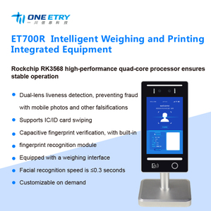 Dynamic Face Fingerprint Access Control Attendance <strong>System</strong> Weight Control ET700R - Product Image 2