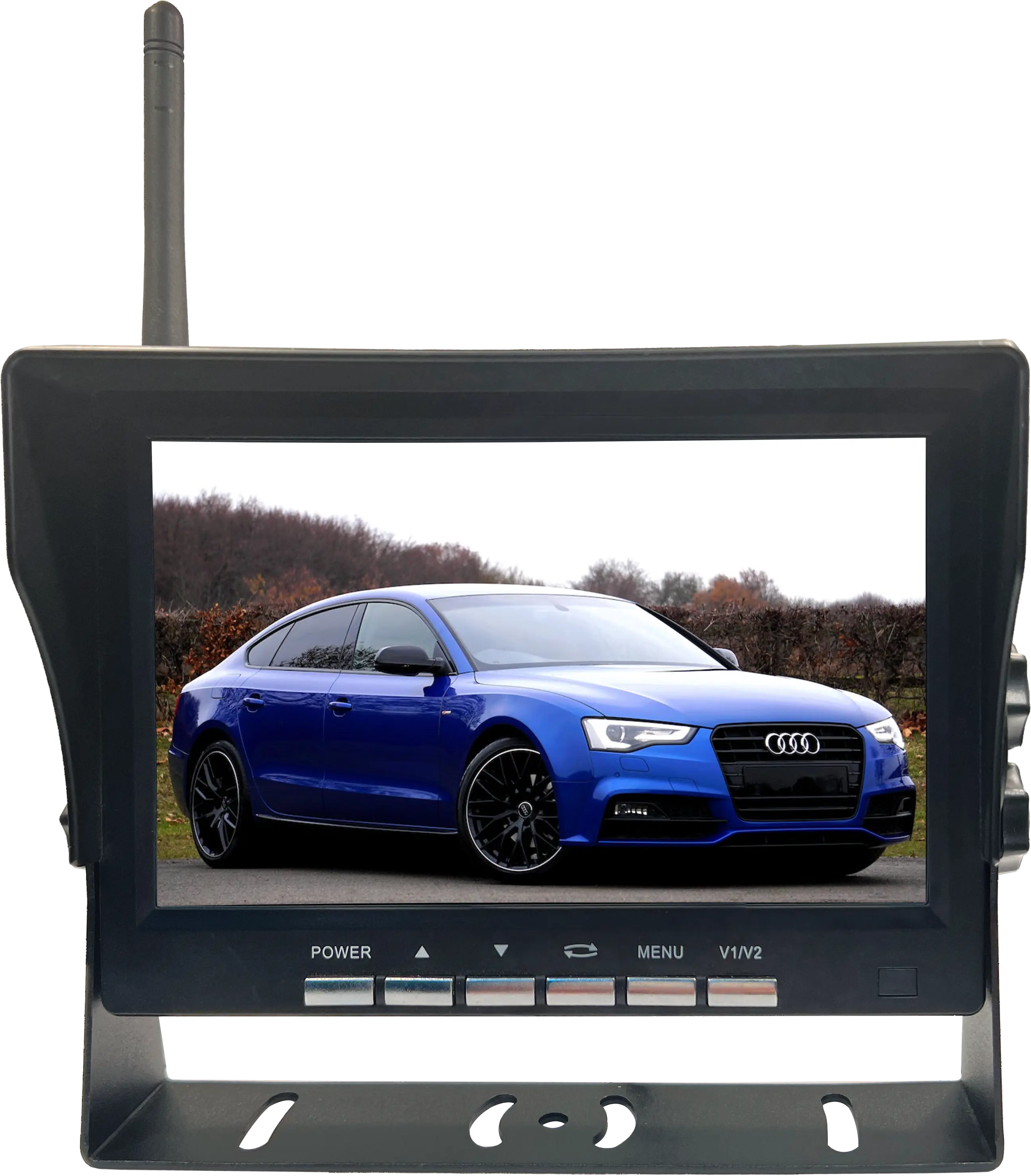 7 นิ้วไร้สาย tft lcd รถย้อนกลับ HD ชุดสําหรับรถยนต์ทั้งหมด Dash Cam Dvr เครื่องบันทึกสํารองด้านหน้าคู่