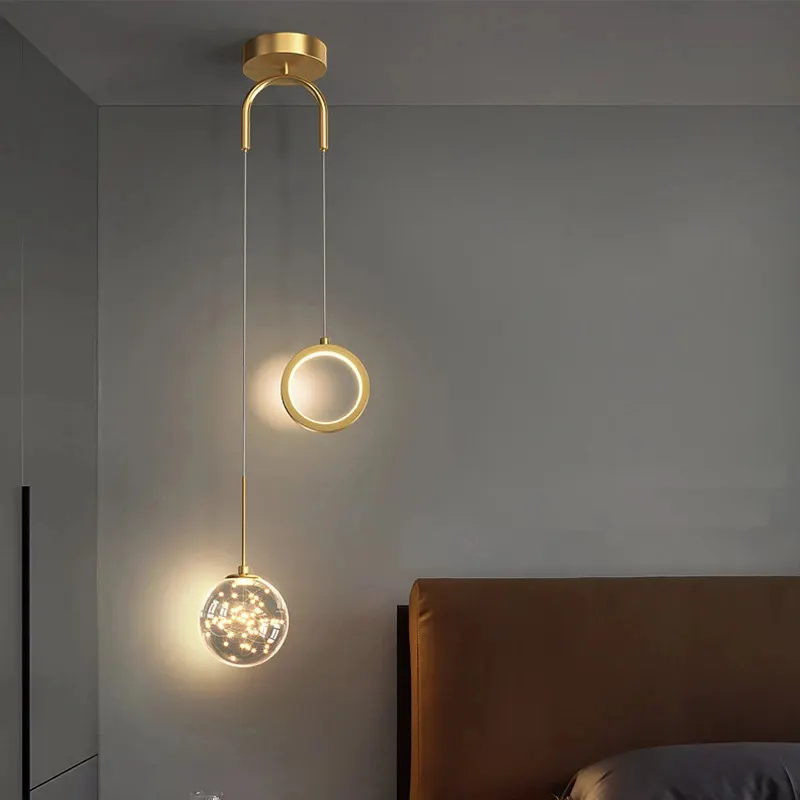 Plafonnier LED suspendu au design nordique, éclairage d'intérieur, luminaire décoratif d'intérieur, idéal pour un salon, une cuisine, une Table à manger, une chambre à coucher