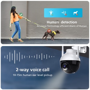 ICsee PTZ 2MP 4K 8MP Color Visión nocturna 360 grados CCTV Exterior Inalámbrico Seguridad para el hogar Red IP iCsee Cámara WIFI - Product Image 5