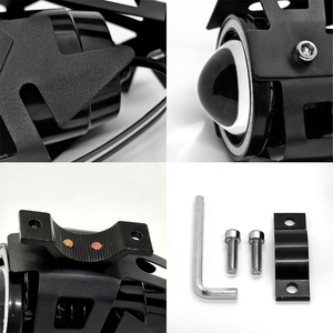 Siêu Sáng U7 Xe Máy Đèn Pha 12V DRL Đôi Mắt Thiên Thần Đèn Pha Lần Lượt Tín Hiệu Làm Việc Đuôi Đèn Xe Máy <span class=keywords><strong>LED</strong></span> Đèn Sương Mù Phụ Trợ - Product Image 5