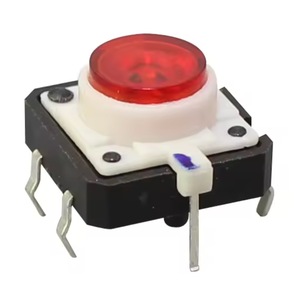 Selbst ständiger Mikroknopf-Taktsc halter mit LED-Licht ABS-Stecker Tastatur LED-Taste - Product Image 1
