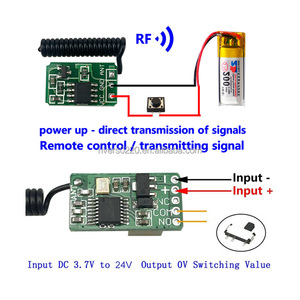 สวิตช์ไมโครรีเลย์ขนาดเล็กขนาดเล็ก,โมดูลสวิตช์โอนสายวงจรรีเลย์ Rf ไร้สาย Dc 3.5V 3.7V 9V 433Mhz - Product Image 2