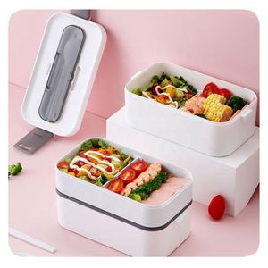 Nueva fiambrera Rectangular de PP a prueba de fugas con aislamiento para microondas, vajilla Bento para niños, contenedor de almacenamiento de alimentos de plástico - Product Image 2