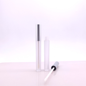 Unique Design 2.5ml Frosted Lip Gloss Bottle Air Lip Glaze <strong>Tube</strong> <strong>Slender</strong> Round Lip Gloss <strong>Tube</strong> with Matte Silver Cap - Product Image 1
