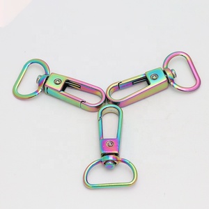 新しいファッションキーホルダーフックバックル付き真鍮スプリングスナップフック高品質犬用キーホルダースナップフック
