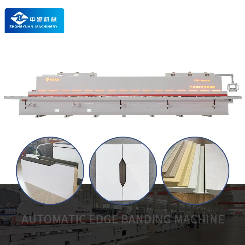 Automatic J C X Shape soft forming Edge Banding Machine PVC MDF Plywood Board Multi Shape Edge Banding Machine