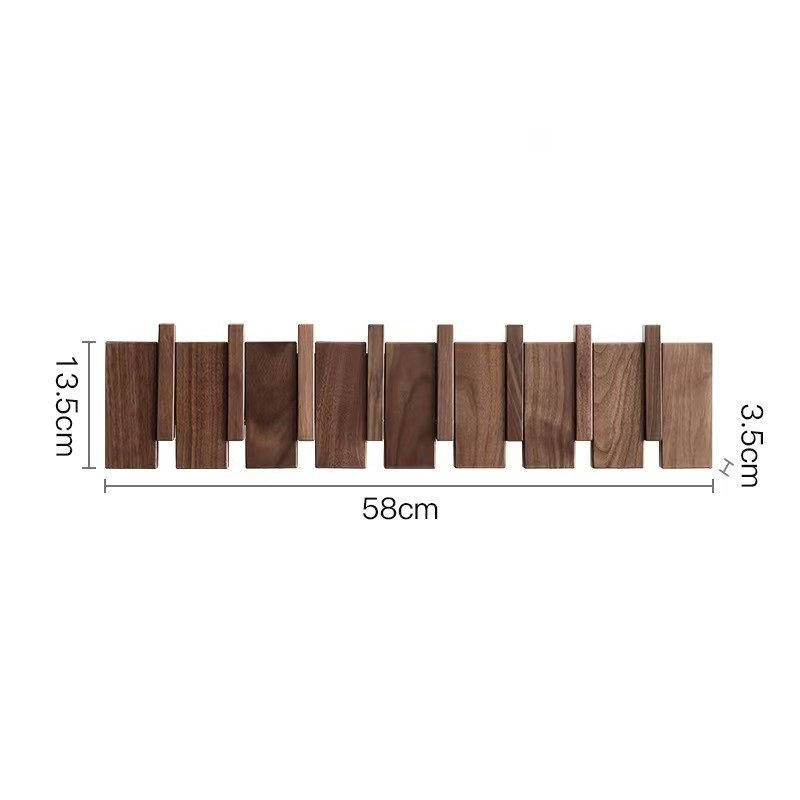8hook North American black walnut solid color