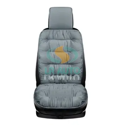 LR AUTO New car winter warm seat cushion free of binding flannel soft health plush cushion cover