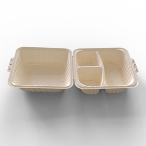 Customized 3 Compartment Corn <strong>Starch</strong> Food Grade Corn <strong>Starch</strong> Biodegradable Food Container Disposable Lunch <strong>Box</strong> - Product Image 4