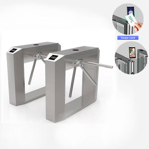 Hochs icherheit SUS Anti-Explosion Drei-Arm-Barriere Tourniquet Semi Aito matic Gym Stativ Drehkreuz mit Rfid-Zugangs kontrolle - Product Image 1