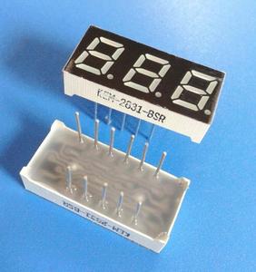 คุณภาพดี สามหลัก led เจ็ดส่วน fnd 0.28 led 7 ส่วนจอแสดงผล 3 หลัก