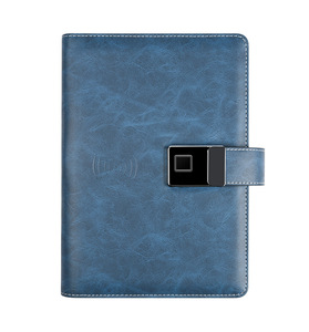 Uso multifunción Huella digital para desbloquear PUleather Bloc de notas 8000mAh 1000 colores Tamaño A5 Cargador inalámbrico Banco de energía Diario Notebook - Product Image 5