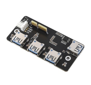 Raspberry Pi CM4 Backplane PCI-E a Usb3.2 Gen1 PCIe a adattatore per Raspberry Pi Compute Module 4 IO Board 4x HS USB - Product Image 1