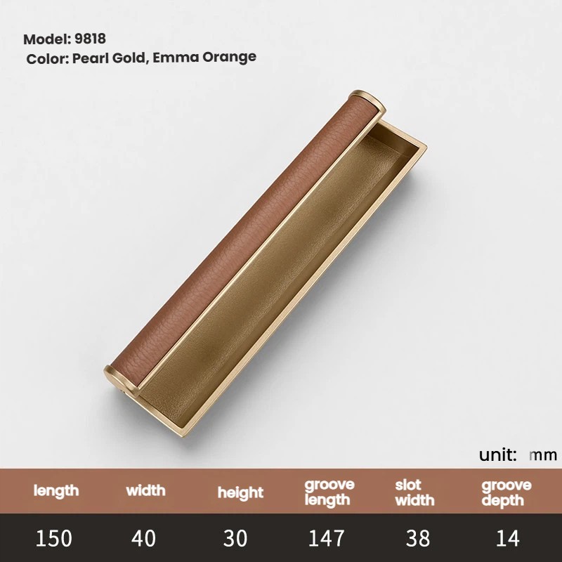 9818 Or Perle - Emma Orange - 150 mm / 5,91 po de longueur