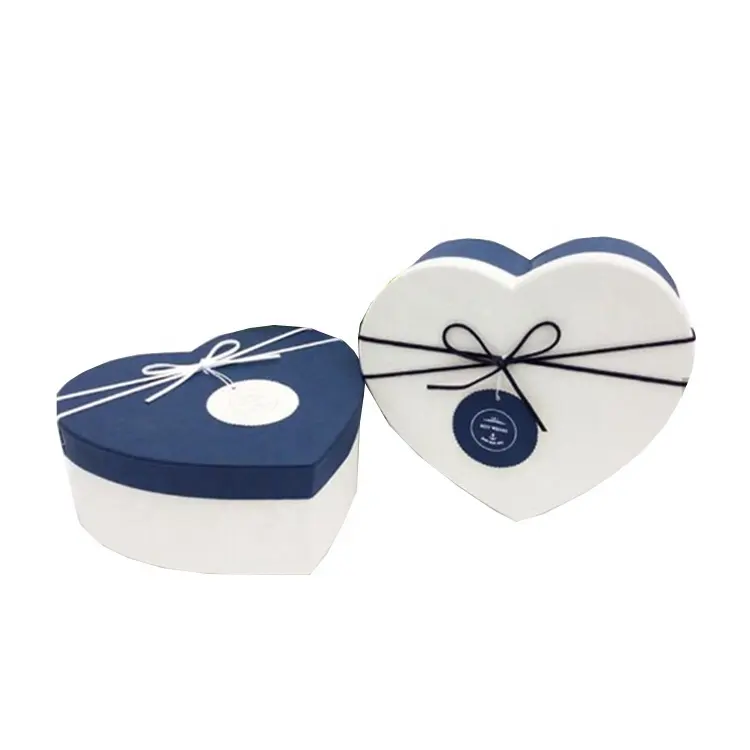 Custom printed heart shape gift box template Personalized cosmetic gift box heart shape gift box