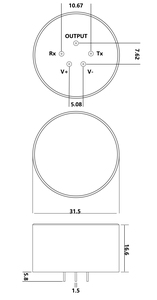 中国工厂Ndir传感器Sf6检测气体传感器Sf6电力设备监控 - Product Image 5
