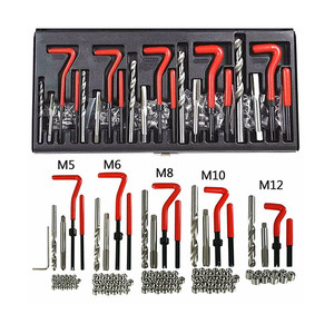 131Pcs/Set Stripped Thread Repair <strong>Kit</strong> Sets Compatible Hand Tool Metric M5 M6 M8 M10 M12 - Product Image 5