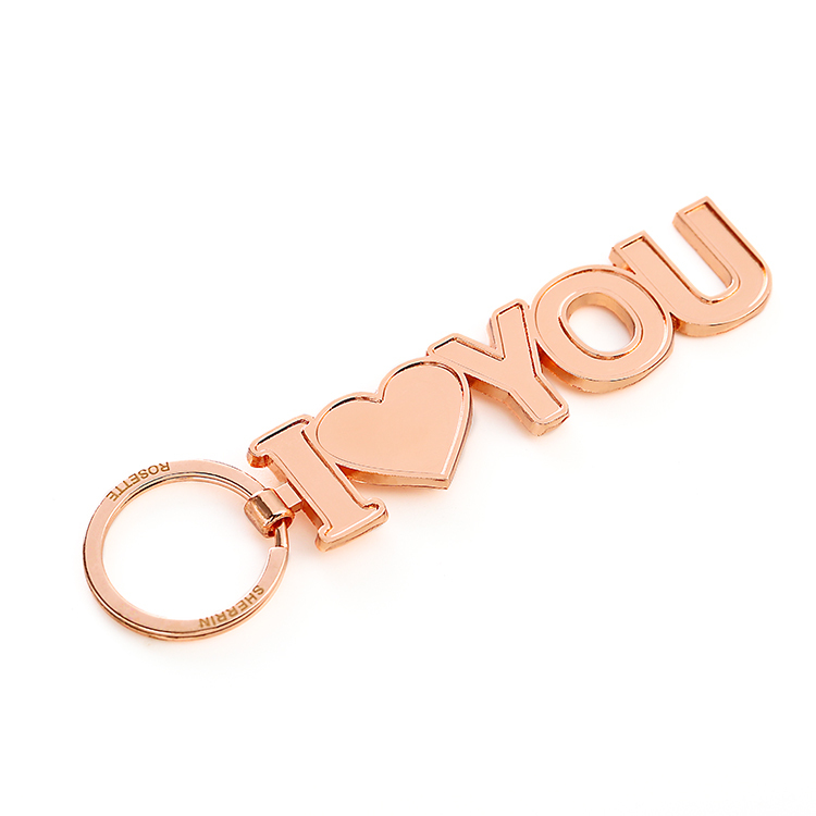 porte-clés en or rose