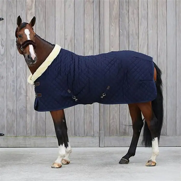 高品質ヘビーウェイトフリース暖かい冬の馬の敷物防風防水安定した馬の敷物乗馬毛布