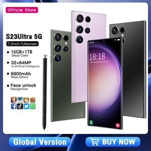 S23Ultra Multifunctional <strong>Function</strong> 7.3 Inch HD+Incell Exclamation Screen Phone with Beauty Camera AG Glass Rear Cover RTS - Product Image 5