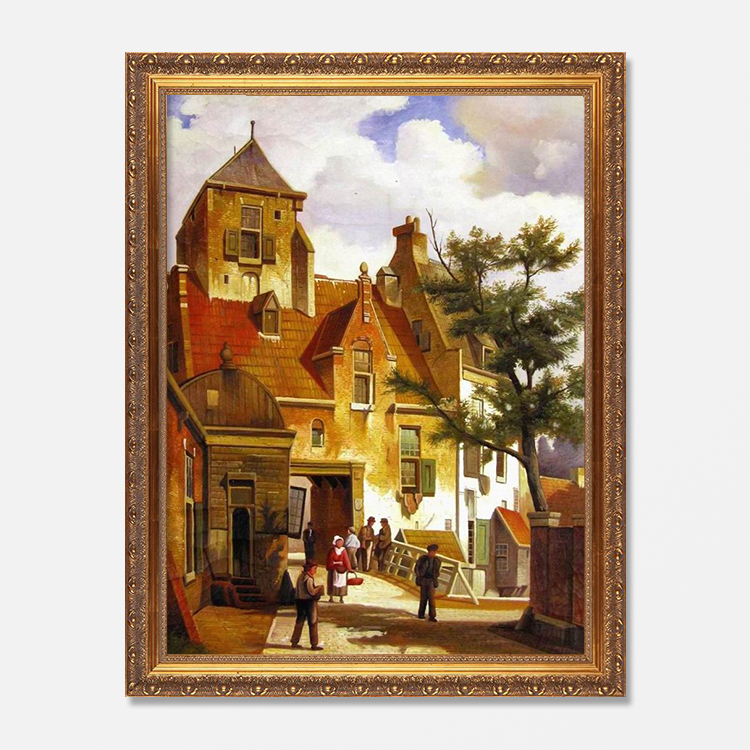 Vue de Haarlem avec des champs de blanchiment