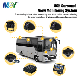 Grabadora MDVR de 8 canales HDD 4G, sistema de vigilancia con control remoto en vivo, cámara trasera de seguridad para camiones y autobuses - Product Image 3