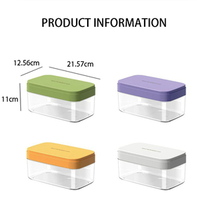 Bandeja de molde de cubo de hielo exprimido de lujo personalizado con caja de almacenamiento - Product Image 6