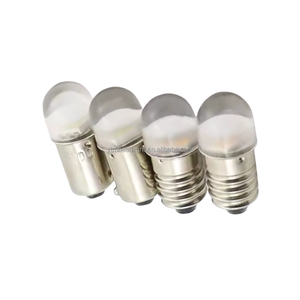 LED el feneri ampuller E10 BA9S 6V 12V 24V 10-30V 1 adet 3030mini yakıcılar işık lamba ampulü ile temizle kapak - Product Image 2