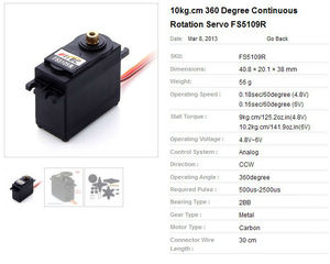 9kg Digital <strong>Servo</strong> Similar with MG996R 360 Degree Continuous Rotation <strong>Servo</strong> <strong>Motor</strong> 10kg Trque Hpi 1/10 <strong>Servo</strong>