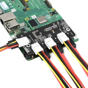 Hot Raspberry PI CM4 PCI-E Hochgeschwindigkeits-SATA3.0-Schalt platine PCIE zum Quad SATA3.0-Erweiterungs platinen modul - Product Image 2