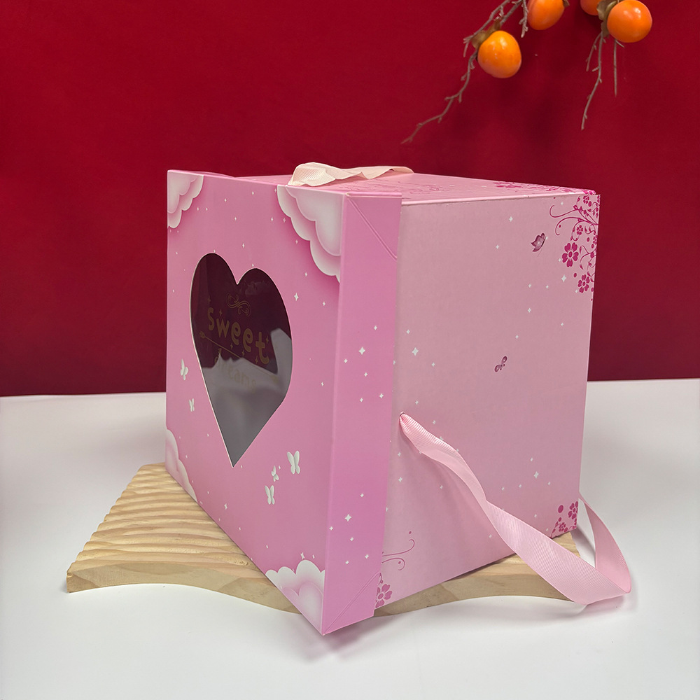 Heart-shaped pink