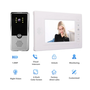 Factory Wholesale Smart <strong>Home</strong> Doorphone <strong>System</strong> Visual Doorbell Two Way Audio <strong>Intercom</strong> 7 Inch Screen Multi Waterproof Outdoor Cam - Product Image 2