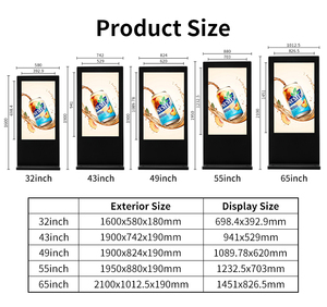 Totem pubblicità esterna Display a Led prezzo del sistema di richiesta di mation 22 pollici di rete Digital Signage Ad Player - Product Image 5