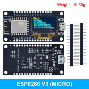 Scheda di sviluppo NodeMCU ESP8266 con Display OLED da 0.96 pollici CH340G modulo WiFi ESP-12F TYPE-C USB/Micropython - Product Image 1