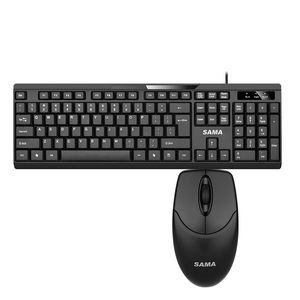 SAMA OEM ODM Classic Black <strong>Keyboard</strong> <strong>Mouse</strong> Combos USB Wired <strong>Computer</strong> <strong>Keyboard</strong> and <strong>Mouse</strong> - Product Image 4