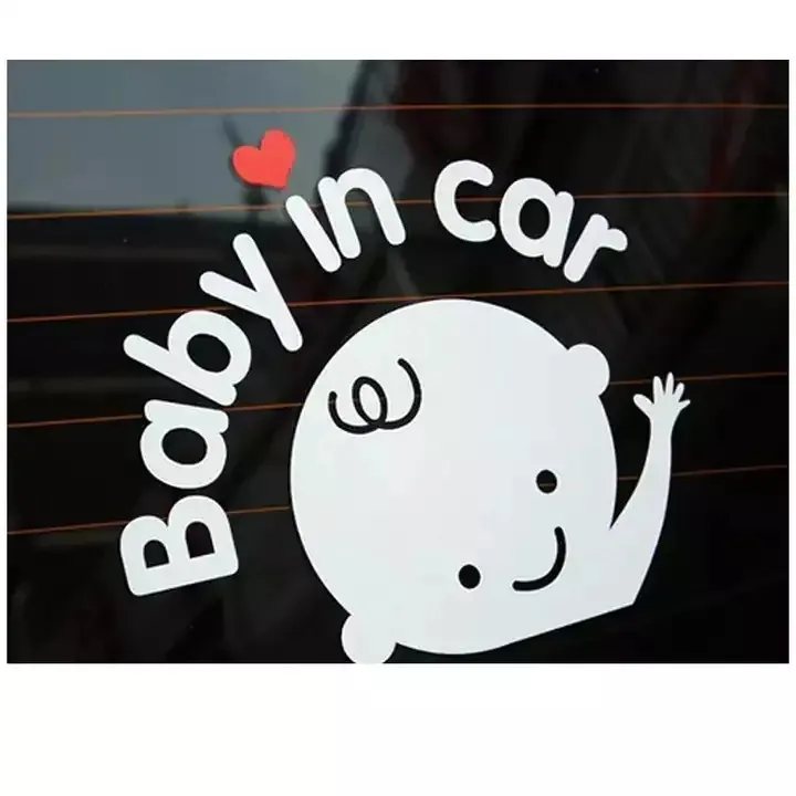 RTS Hot Sale Baby In Car Safety waterproof car decals decorative car body design Custom Stickers
